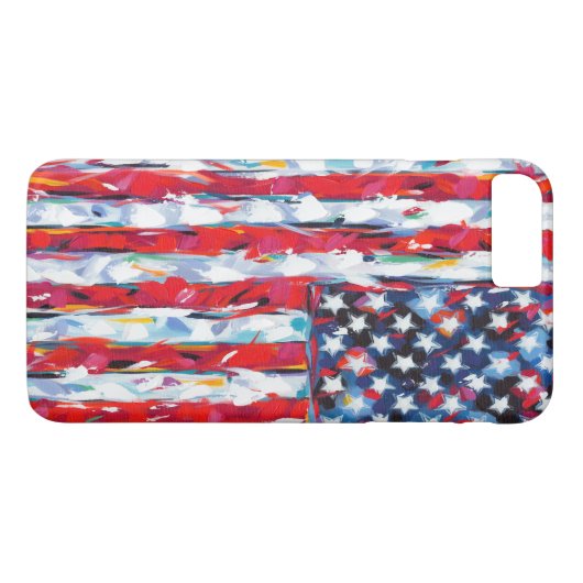 Coques Case-Mate iPhone Drapeau américain (Dos (Horizontal))