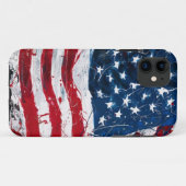 Coques Case-Mate iPhone Drapeau américain (Dos (Horizontal))