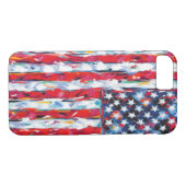Coques Case-Mate iPhone Drapeau américain (Dos (Horizontal))