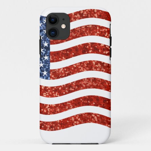 Coques Case-Mate iPhone drapeau américain à impression fausse séquence (Dos)