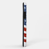 Coques Case-Mate iPhone drapeau américain à impression fausse séquence (Dos/Droite)