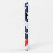 Coques Case-Mate iPhone Drapeau américain à l'aquarelle rustique Fête de l (Dos/Droite)