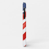 Coques Case-Mate iPhone Drapeau américain à l'aquarelle rustique Fête de l (Dos/Gauche)