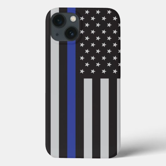 Coques Case-Mate iPhone Drapeau américain à ligne mince personnalisé (Verso)