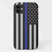 Coques Case-Mate iPhone Drapeau américain à ligne mince personnalisé (Dos)