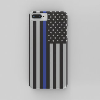 Coques Pour iPhone Drapeau américain à ligne mince personnalisé