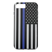 Coques Case-Mate iPhone Drapeau américain à ligne mince personnalisé (Dos)