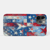 Coques Case-Mate iPhone Drapeau américain Abstrait rouge, blanc et bleu pa (Dos (Horizontal))