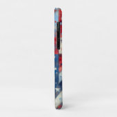Coques Case-Mate iPhone Drapeau américain Abstrait rouge, blanc et bleu pa (Dos/Gauche)