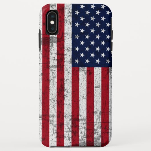 Coques Case-Mate iPhone Drapeau américain affligé (Dos)