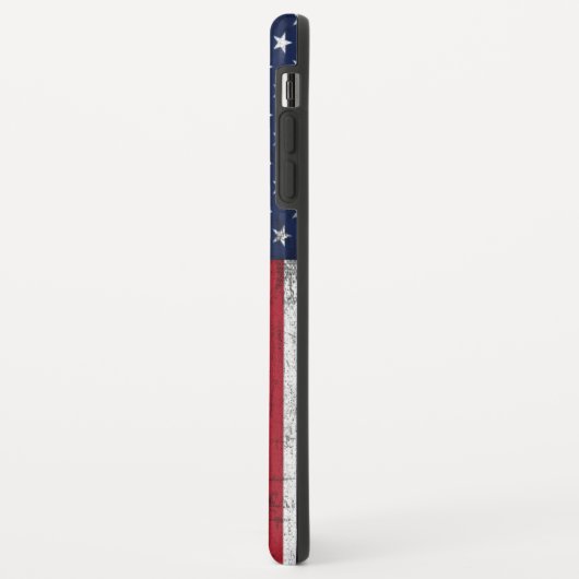 Coques Case-Mate iPhone Drapeau américain affligé (Dos/Gauche)