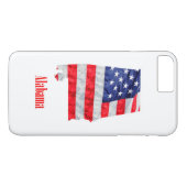 Coques Case-Mate iPhone Drapeau américain Alabama États-Unis (Dos (Horizontal))