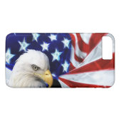 Coques Case-Mate iPhone Drapeau américain avec le patriotisme d'Eagle (Dos (Horizontal))