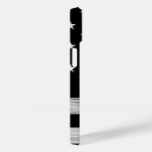 Coques Case-Mate iPhone Drapeau américain Bois rustique Noir Blanc Monogra (Verso / Droite)