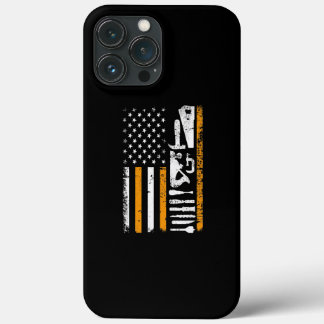 Case-Mate iPhone Case Drapeau américain Cadeaux de travail du bois de ch