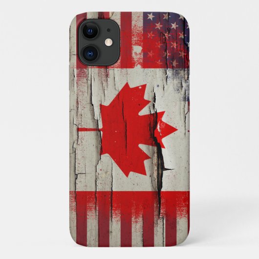 Coques Case-Mate iPhone Drapeau américain canadien de la peinture | de (Dos)