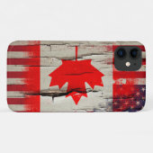 Coques Case-Mate iPhone Drapeau américain canadien de la peinture | de (Dos (Horizontal))