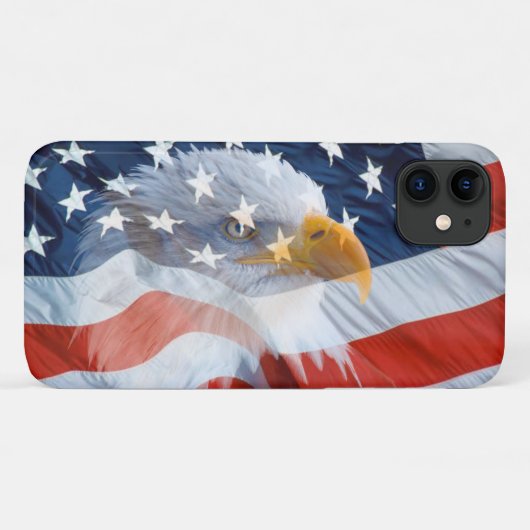 Coques Case-Mate iPhone Drapeau américain Coque-Mate Patriotic Bald Eagle (Dos (Horizontal))