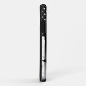 Coques Case-Mate iPhone Drapeau américain de baseball Black Art  (Dos/Droite)