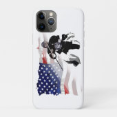 Coques Case-Mate iPhone Drapeau américain de hockey (Dos)