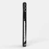 Coques Case-Mate iPhone Drapeau américain de hockey sur glace noir (Dos/Droite)