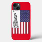 Coques Case-Mate iPhone Drapeau américain de la liberté (Verso)