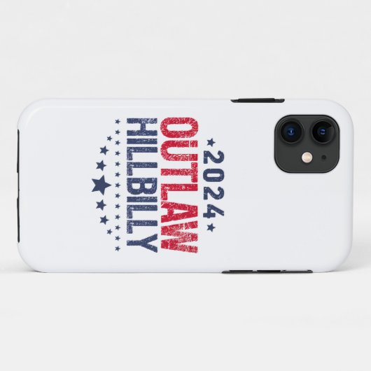 Coques Case-Mate iPhone Drapeau américain de Trump Vance 2024 (Dos (Horizontal))