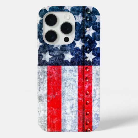 Coques Case-Mate iPhone Drapeau américain des États-Unis (Verso)