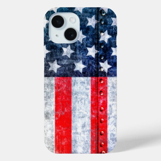 Coques Case-Mate iPhone Drapeau américain des États-Unis (Verso)