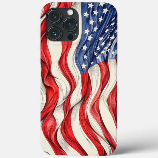 Coques Case-Mate iPhone Drapeau américain des États-Unis (Verso)