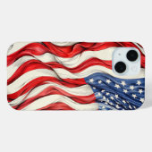 Coques Case-Mate iPhone Drapeau américain des États-Unis (Verso (horizontal))