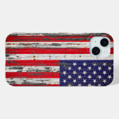 Coques Case-Mate iPhone Drapeau américain des États-Unis (Verso (horizontal))