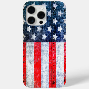 Coque iPhone 15 Pro Max Drapeau américain des États-Unis