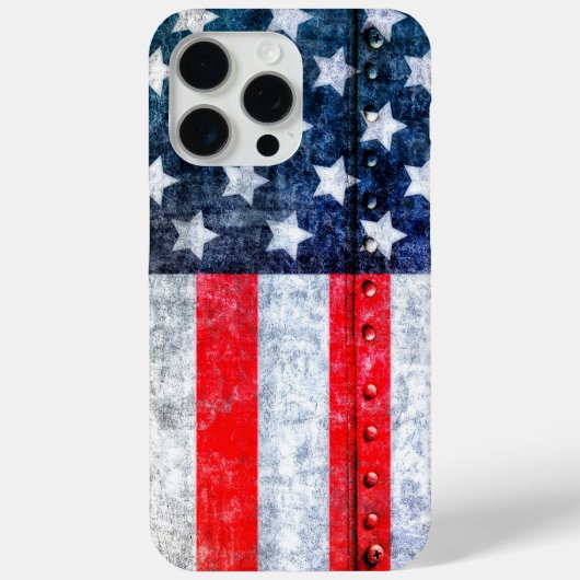 Coques Case-Mate iPhone Drapeau américain des États-Unis (Verso)