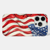 Coques Case-Mate iPhone Drapeau américain des États-Unis (Verso (horizontal))