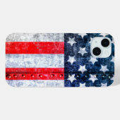 Coques Case-Mate iPhone Drapeau américain des États-Unis (Verso (horizontal))