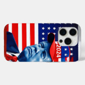 Coques Case-Mate iPhone Drapeau américain Donald Trump 2024 (Verso (horizontal))