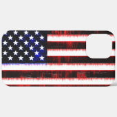 Coques Case-Mate iPhone Drapeau américain - Drapeau américain, cramponné (Retour (horizontal))