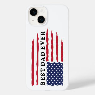 Coque Pour iPhone 14 Drapeau américain du meilleur père