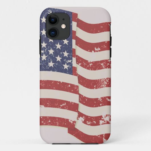 Coques Case-Mate iPhone Drapeau américain en détresse (Dos)