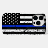 Coques Case-Mate iPhone Drapeau américain en état de détresse (Verso (horizontal))