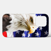 Coques Case-Mate iPhone Drapeau américain et aigle (Verso (horizontal))