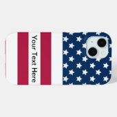 Coques Case-Mate iPhone Drapeau Américain Étoiles Et Bandes (Verso (horizontal))
