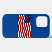 Coques Case-Mate iPhone Drapeau américain/Fête de l'Indépendance (Verso (horizontal))