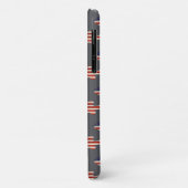 Coques Case-Mate iPhone Drapeau américain gris (Dos/Gauche)