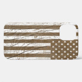 Coques Case-Mate iPhone Drapeau américain Grrain Grunge (Verso (horizontal))