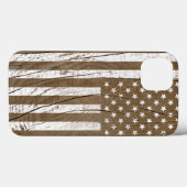 Coques Case-Mate iPhone Drapeau américain Grrain Grunge (Verso (horizontal))