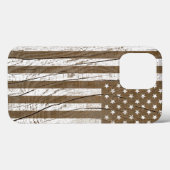 Coques Case-Mate iPhone Drapeau américain Grrain Grunge (Verso (horizontal))