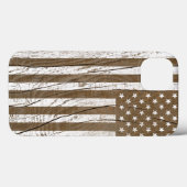 Coques Case-Mate iPhone Drapeau américain Grrain Grunge (Verso (horizontal))