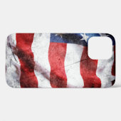 Coques Case-Mate iPhone Drapeau américain Grunge (Verso (horizontal))